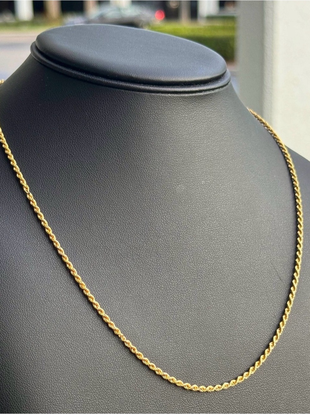 10k 20” Yellow Gold Rope Chain